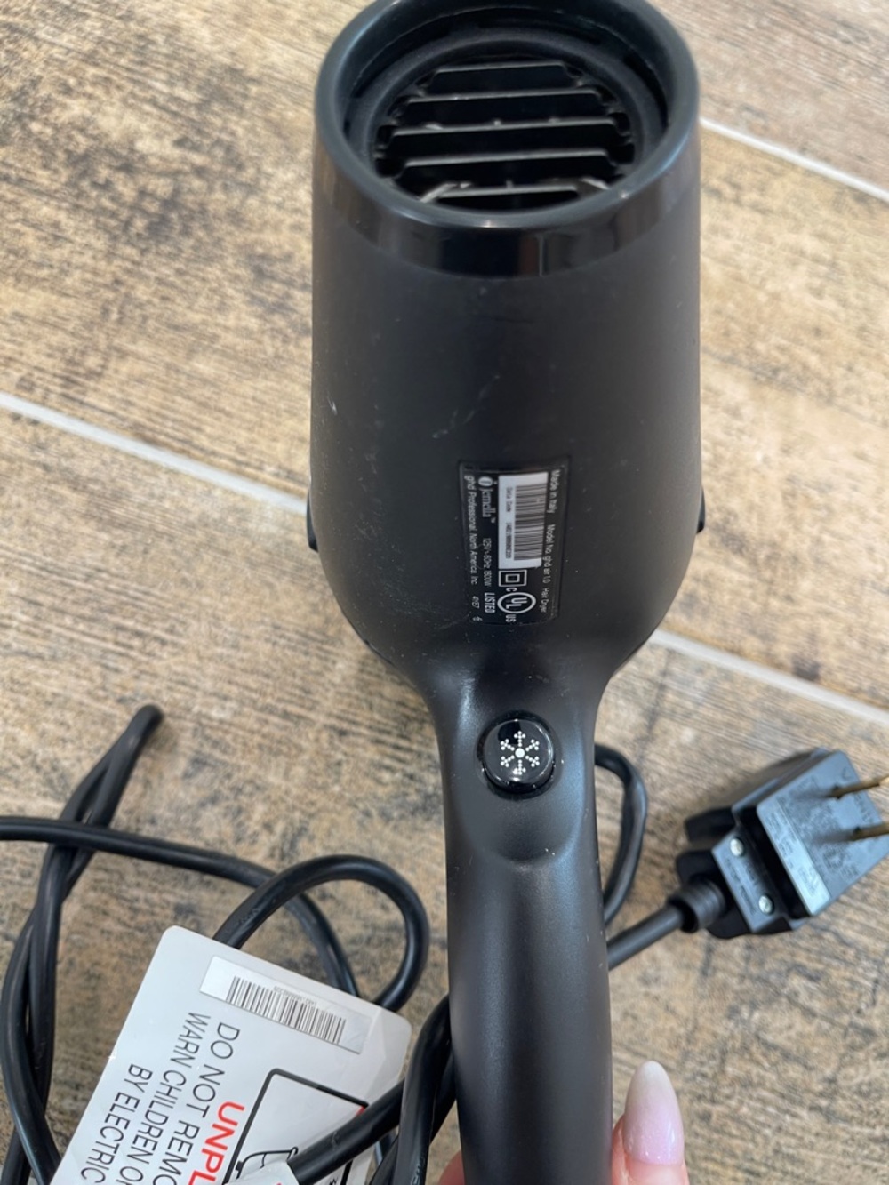 ghd air 1.0 Black Hair Dryer Made in Italy 1600W - Picture 5 of 6